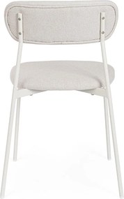 Fehér kárpitozott étkezőszék Inka – Yes Everyday