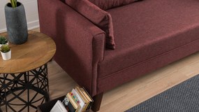 3 személyes kanapéágy Bella Sofa  - Bordó