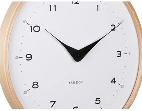 Karlsson 5995WH design falióra fehér, 30 cmátmérővel