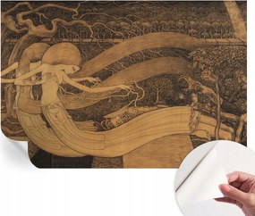 DekoratĂv öntapadĂłs fotĂłtapĂ©ta SzĂŒrreĂĄlis figurĂĄk 152x104 cm