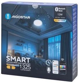Aigostar - LED Fürdőszobai mennyezeti lámpa LED/12W/230V 3000-6500K IP44 + távirányító