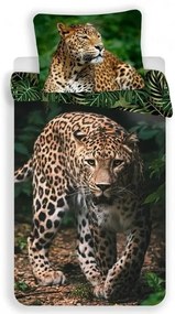 Leopárd Green ágyneműhuzat 140×200cm, 70×90 cm