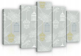 Vászonkép 100x60 Könnyűség finomság virágok minimalizmus pasztell színek nyugalom