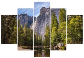 Kép - A Yosemite szikla alatt (150x105 cm)