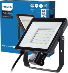 Led fényvető 30W 4000K IP65 Halogén Reflektor mozgásérzékelővel Philips