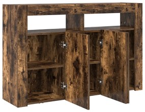 tálaló Füstölt tölgy Mérnöki fa 116 x 30 x 75 cm
