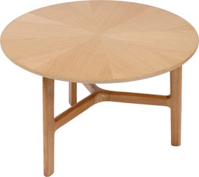 MAZZONI EXPORT BELLUNO Natúr Kőris - FA DOHÁNYZÓASZTAL Ø65 cm KEREK MODERN CLASSIC