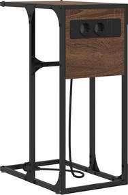vidaXL Éjjeliszekrény Barna Tölgy 41,5 x 26 x 60,5 cm Faanyag
