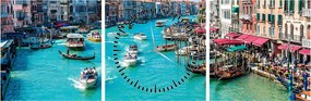 Kép - Grand Canal, Velence, Italy (órával) (90x30 cm)