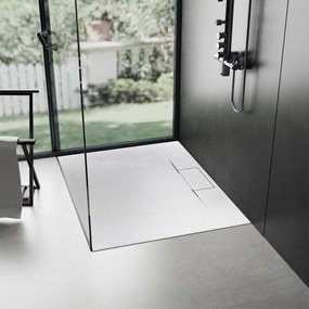 Zuhanytálca Bazalt long White 80x100
