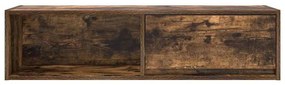 füstös tölgy színű szerelt fa TV-szekrény 100x31x25,5cm