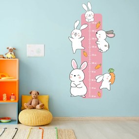 PIPPER. Textil falmatrica "Gyermek mérő - Nyuszik"