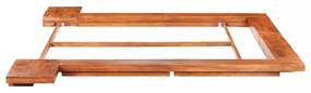 Japán stílusú tömör akácfa futon ágykeret 160 x 200 cm