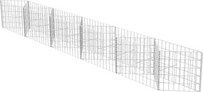 vidaXL horganyzott acél gabion kosár 300 x 30 x 50 cm