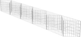vidaXL horganyzott acél gabion kosár 300 x 30 x 50 cm