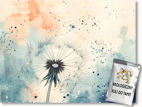 Fotótapéta Flizelina Grafika Rajz Virág Pitypang Boho 152,5x104 ragasztó