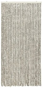 világos- és sötétszürke zsenília rovarfüggöny 100 x 220 cm