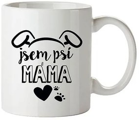 Bohemia Gifts Kerámia bögre - Jsem psí máma(Kutyusos anyuka), 350 ml