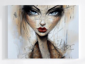 Canvas Vászonkép Modern Portré Nő Vázlat Modern Art 100x75