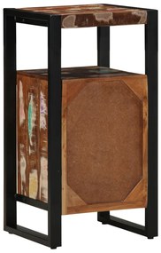 Fürdőszoba Szekrény Többszínű 40x35x75 cm Tömör Fa Újrahasznosított