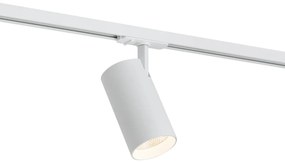 Modern fehér spotlámpa 1 fázisú sínrendszerhez LED-del - Iconic Mark