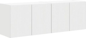 vidaXL TV Fali Szekrény 2 pcs Fehér 59,5 x 31 x 40 cm Faanyag