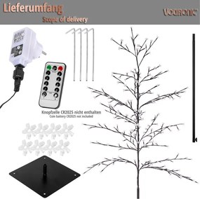 VOLTRONIC® Dekoratív fa LED 180 cm világítással 220 LED