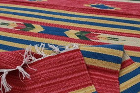 Indiai Kilim szőnyeg 70x140 modern kelim szőnyeg pamutból