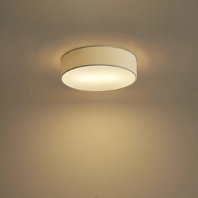 Modern mennyezeti lámpa fehér bársonyernyővel 38 cm 2-lámpás - Luz