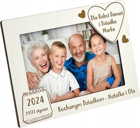 Fehér Képkeret Nagymamáknak És Nagypapáknak ajándék
