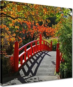 Vászonkép 30x30 Vörös japán híd