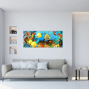 Kép - színes korallzátony (120x50 cm)