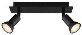 Globo 57998-2 - Spotlámpa DREW 2xGU10/35W/230V fekete