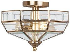 Elstead OLD-PARK-AB - Mennyezeti lámpa OLD PARK 2xE27/60W/230V sárgaréz