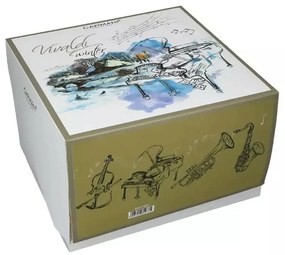 Vivaldi porcelán bögre díszdobozban - 400 ml Négy évszak Tél