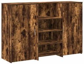 recepciós pult füstös tölgy 155x50x103,5 cm szerelt fa