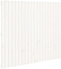fehér tömör fenyőfa fali fejtámla 127,5x3x110 cm