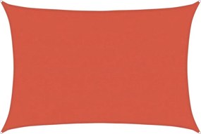 vidaXL terrakotta HDPE napvitorla 160 g/m² 5 x 7 m