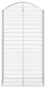 íves horganyzott vas gabion kosár 100x50x180/200 cm
