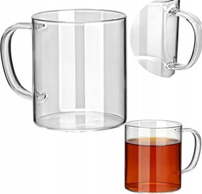 Átlátszó Pohár Bögre 250 ml kávé tea italok üveg modern