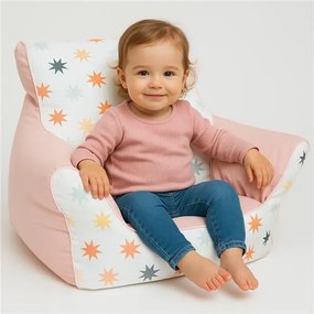 Gyermek fotel golyókkal töltött New Baby rózsaszín