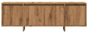 kézműves tölgy színű szerelt fa TV-szekrény 120 x 30 x 40,5 cm