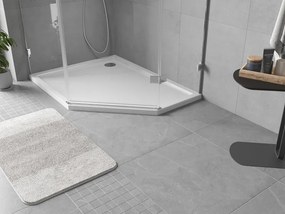 Mexen Flow ötszögletű slim bal oldali zuhanytálca 100 x 80 cm, fehér fényes - 46P108010L