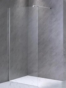 Divus Átlátszó üveges walk-in zuhanyfal 100cm x 200cm , Nano bevonat 8mm vastag