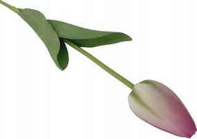 Tulipán művirág 67 cm krémrózsaszín