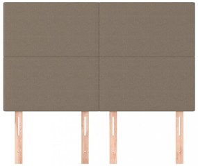 4 db tópszínű szövet fejtámla 72 x 5 x 78/88 cm