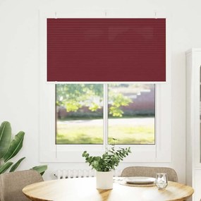 pliszírozott redőny Bordeaux piros 110x100 cm szövetszélesség