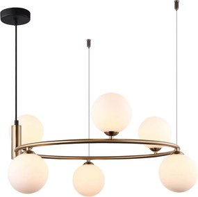 ITALUX MDM-3974-6-BRO AMILY Modern Függesztett Lámpa Arany G9 IP20