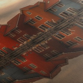 Színes házak képe (90x60 cm)