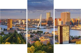 Kép - panoráma Rotterdam, Hollandia (90x60 cm)